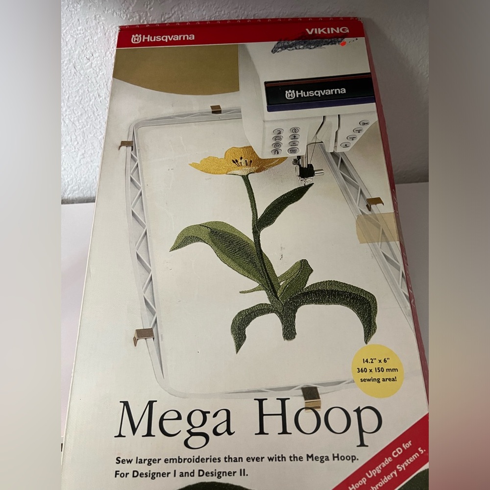 Viking Husqvarna Mega Hoop Embroidery Hoop #412 6255-02